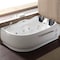 Eago 6Ft Left Corner Acrylic White Whirlpool Bathtub for Two AM124ETL-L - alternate 9